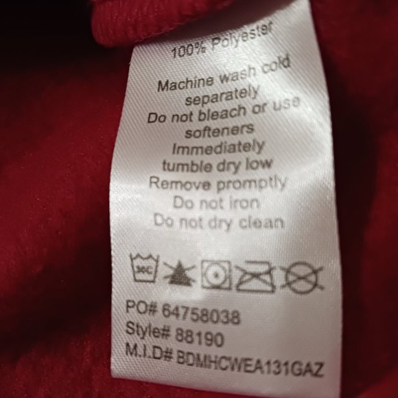 NWT Mens Classic Red North End Core 365 Journey Full Zip Fleece Jacket  … - Picture 9 of 13